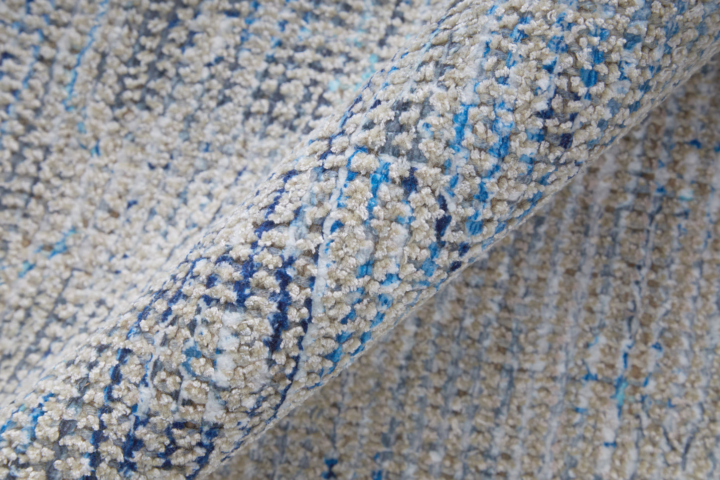 Caldwell Transitional/Bohemian & Eclectic/Vintage Gray/Blue/Ivory Accent Rug