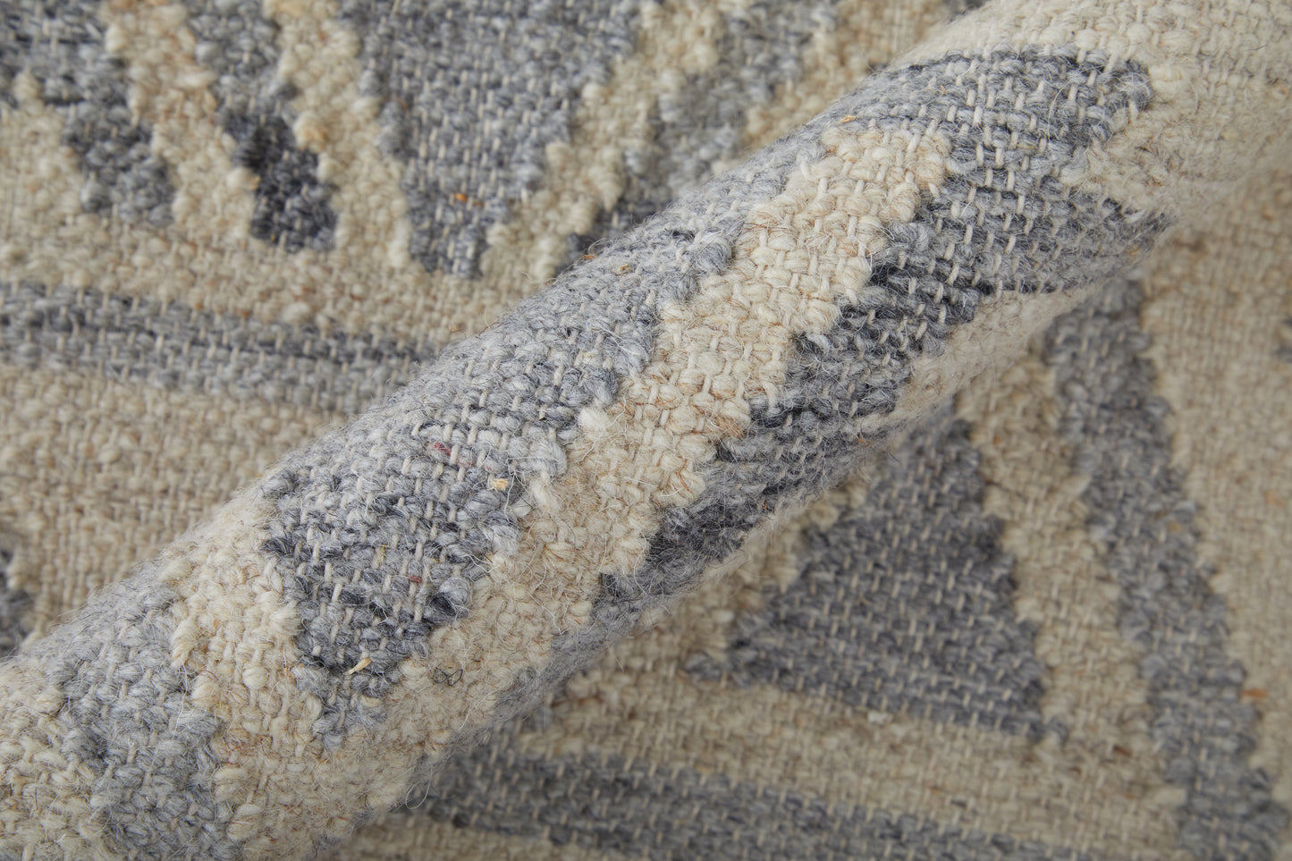 Savona Transitional/Bohemian & Eclectic/Casual Southwestern/Geometric Ivory/Gray/Blue - Feizy Rug