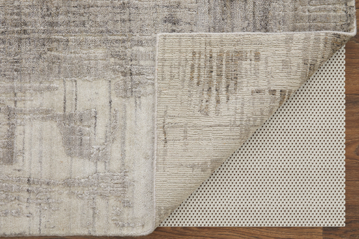 Eastfield Modern/Casual Abstract/Distressed Gray/Ivory 69AK - Feizy Rug