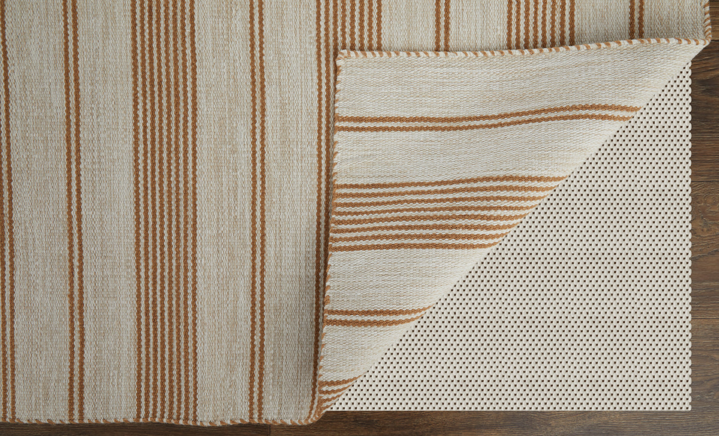 Duprine Transitional/Casual/Nautical & Coastal Stripes/Geometric Ivory/Taupe/Brown - Feizy Rug