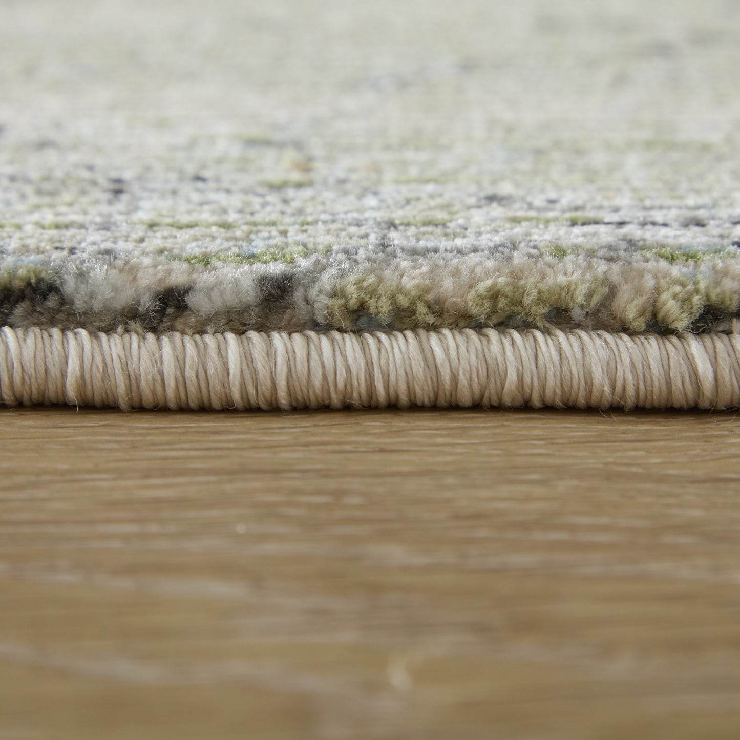 Sonora Modern/Industrial Abstract/Distressed/Floral & Botanical Green/Tan/Ivory - Feizy Rug