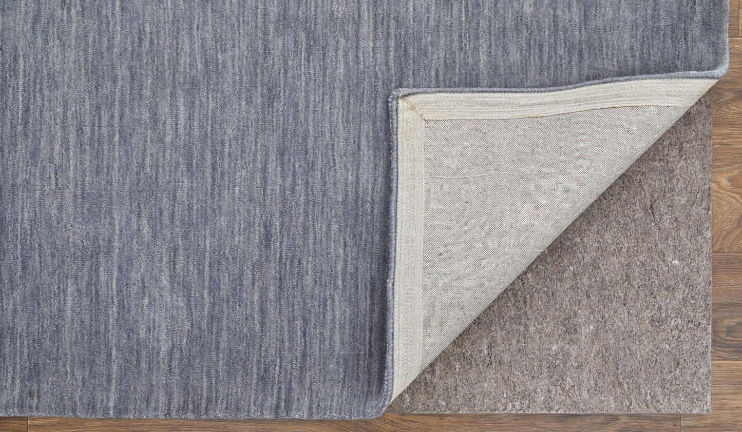 Luna Modern/Casual Gray/Blue Round Rug