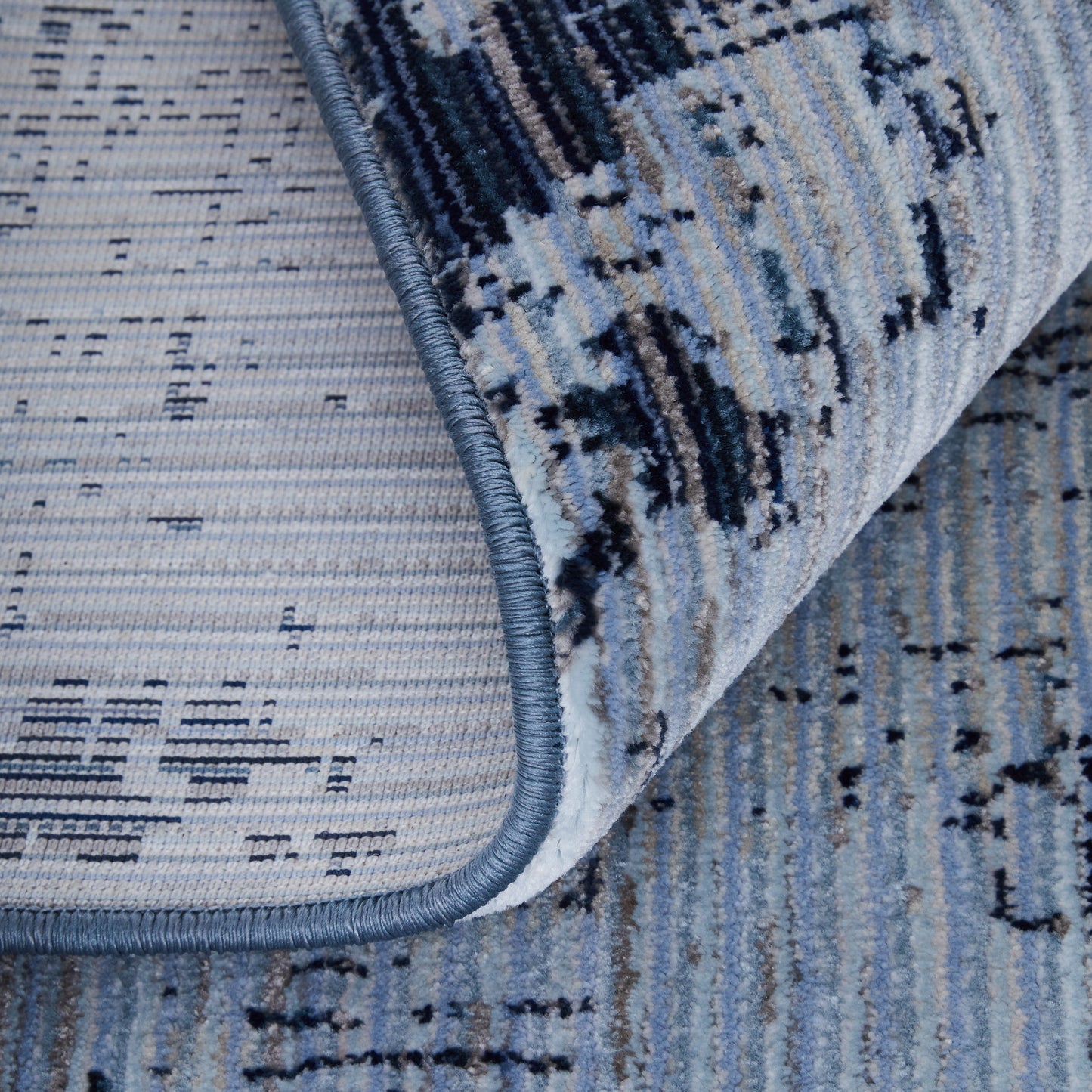 Sonora Modern/Bohemian & Eclectic Blue/Black Area Rug