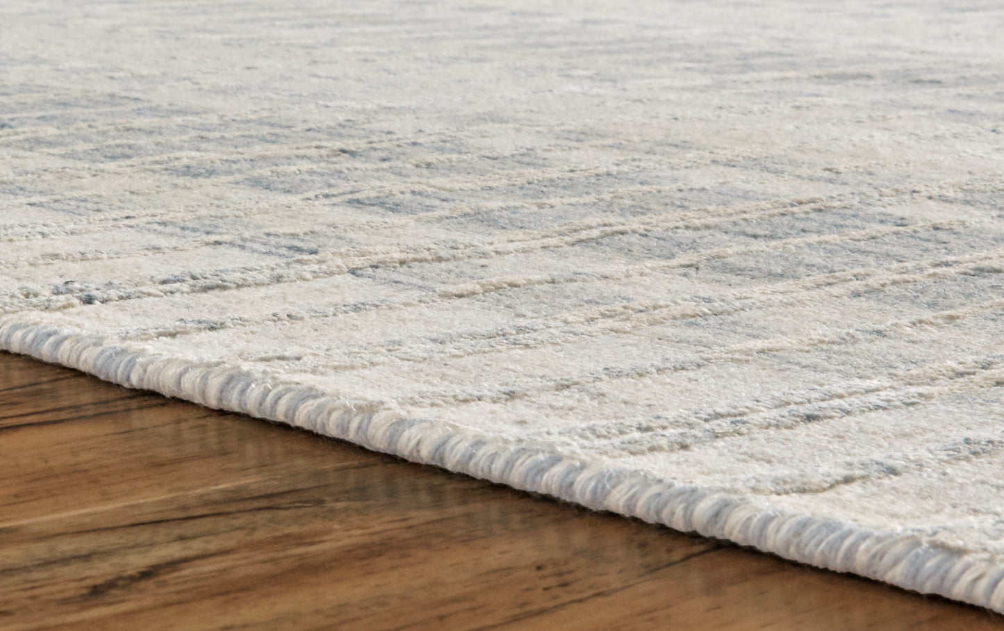 Odell Transitional/Casual Geometric/Stripes Ivory/Blue - Feizy Rug