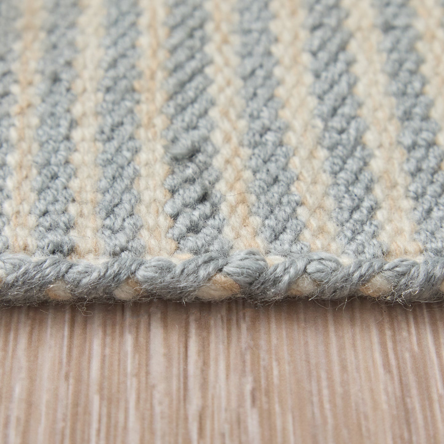Duprine Transitional/Casual/Nautical & Coastal Stripes/Geometric Blue/Ivory/Tan - Feizy Rug