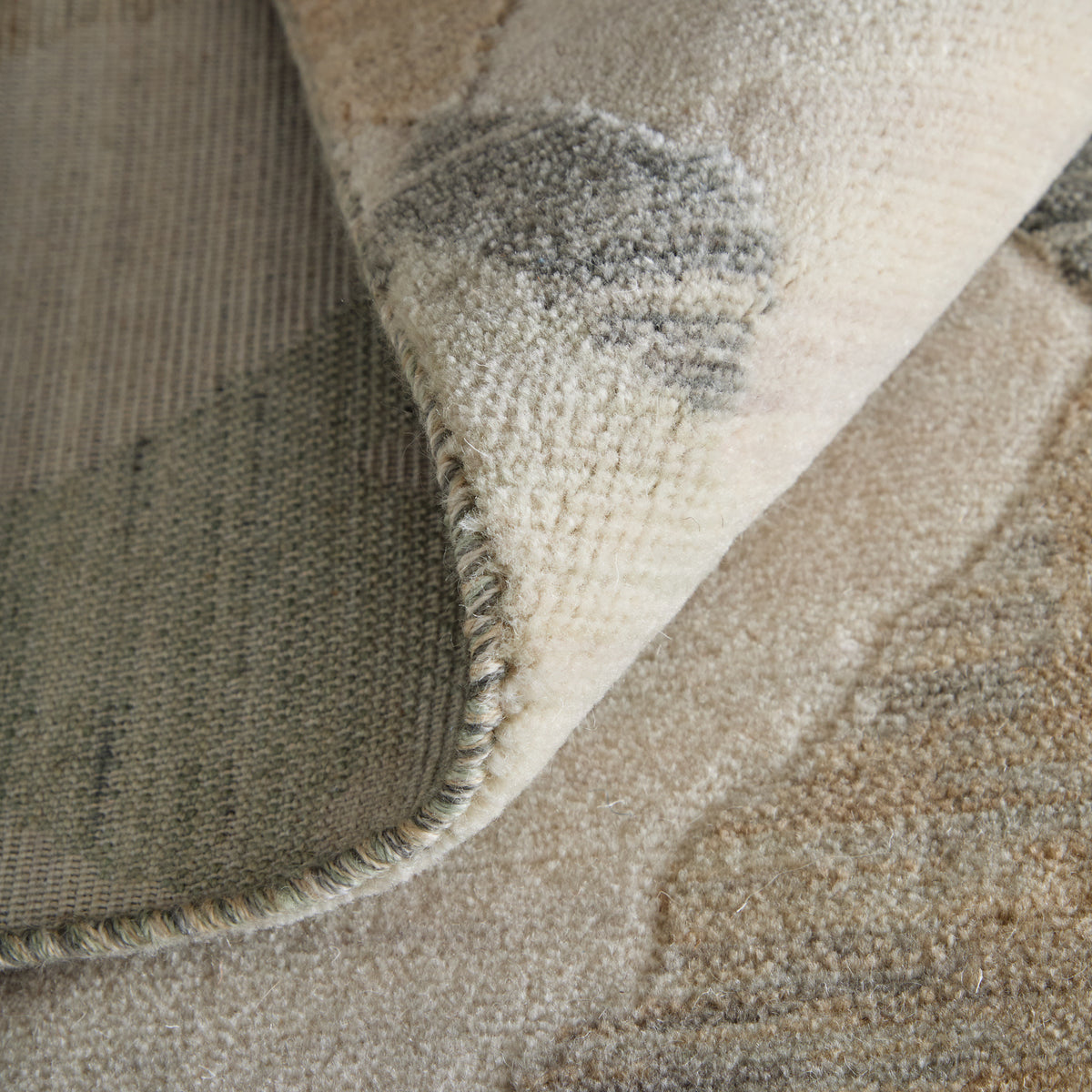 Jaxson Modern/Industrial Abstract/Chevron Ivory/Tan/Gray - Feizy Rug