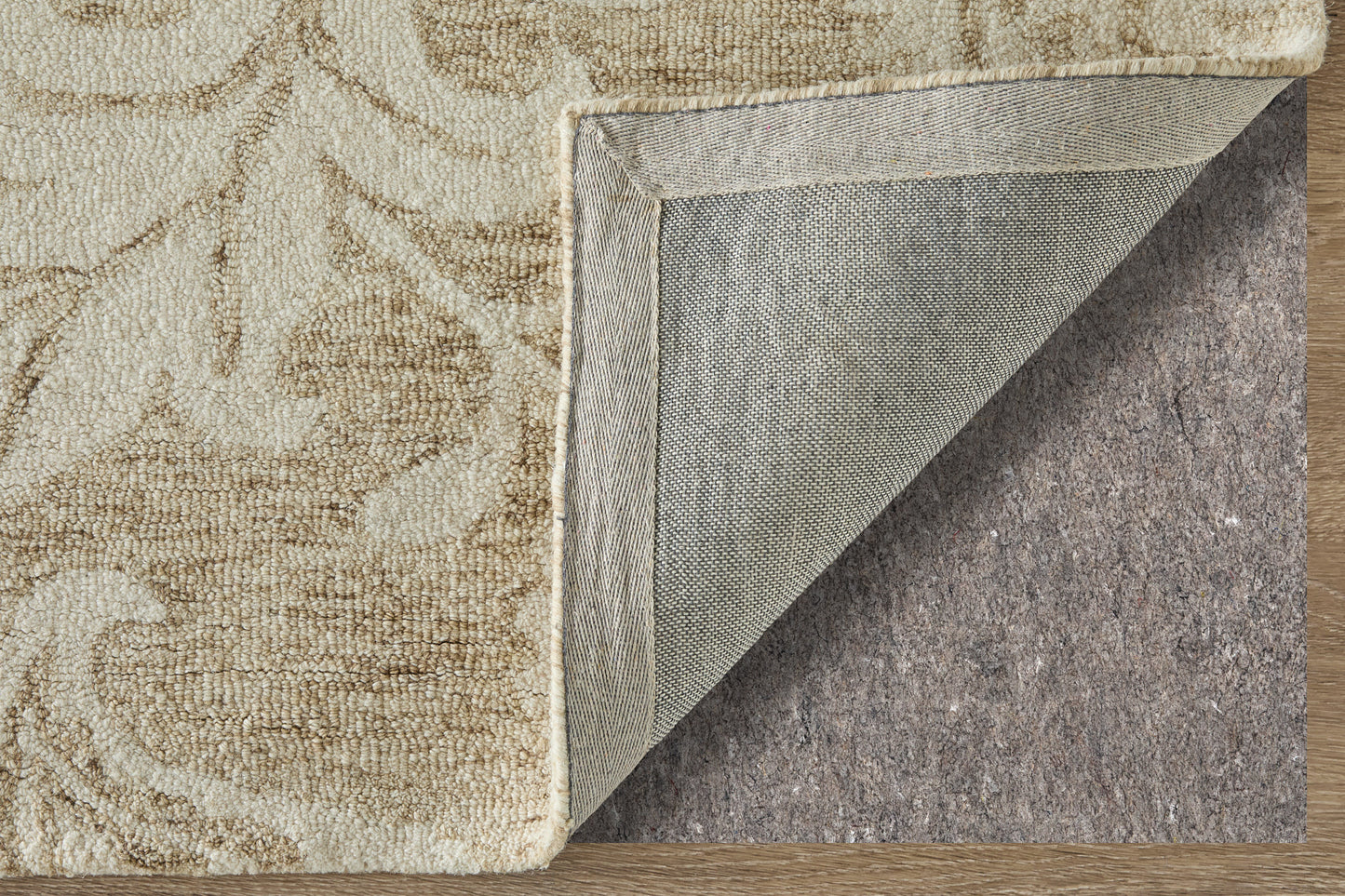 Belfort Transitional/Classic/Bohemian & Eclectic Medallion/Damask/Floral & Botanical Tan/Ivory - Feizy Rug