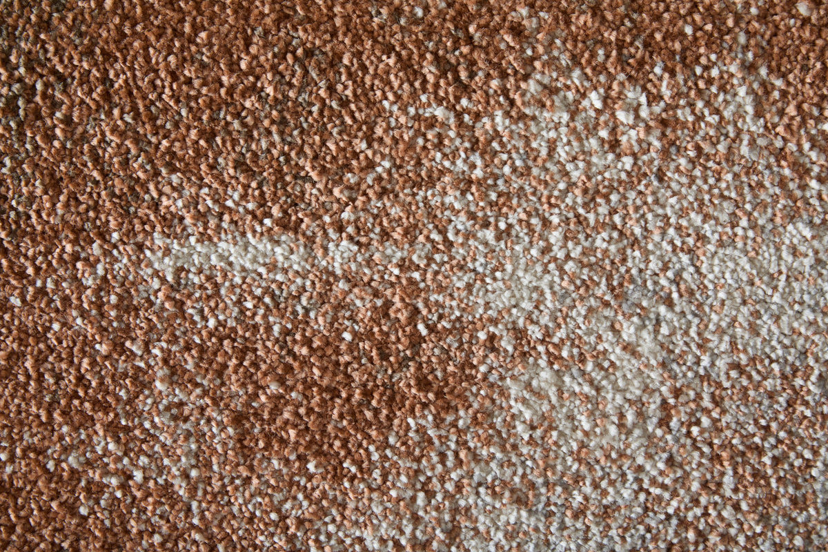 Gilmore Modern/Industrial Abstract Ivory/Orange/Gray - Feizy Rug