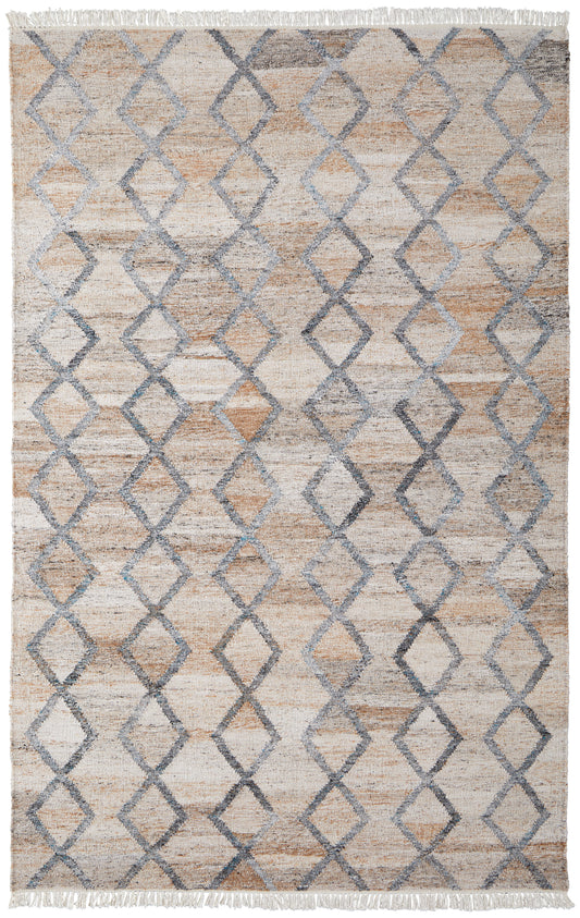 Beckett Transitional/Moroccan/Bohemian & Eclectic Gray/Ivory/Tan Area Rug