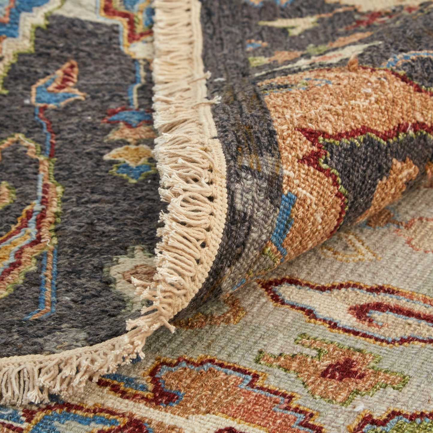Leylan Transitional/Bohemian & Eclectic/Craftsman Ikat Taupe/Tan/Orange - Feizy Rug