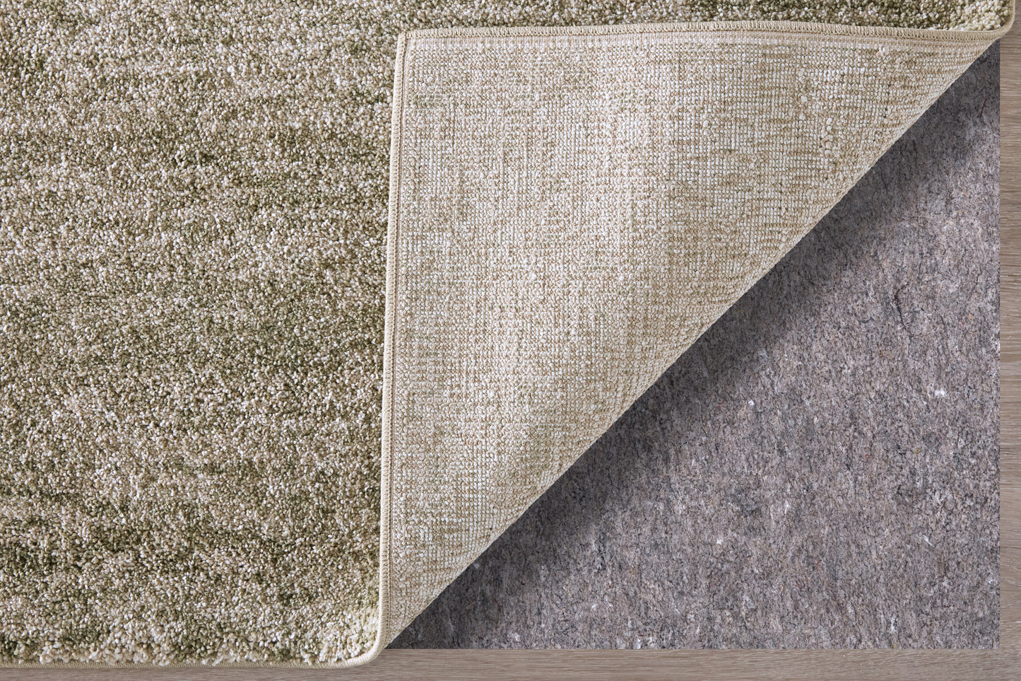 Jameson Modern/Bohemian & Eclectic Distressed/Abstract Green/Ivory - Feizy Rug