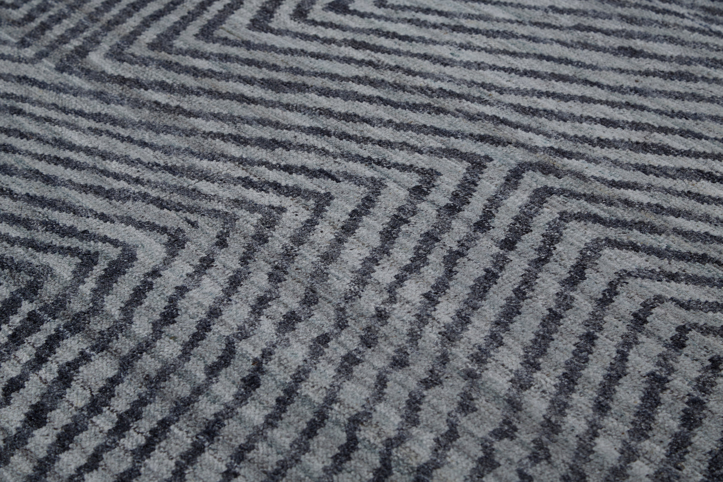 Vivien Modern/Mid-Century Modern/Casual Abstract/Geometric Gray/Blue - Feizy Rug