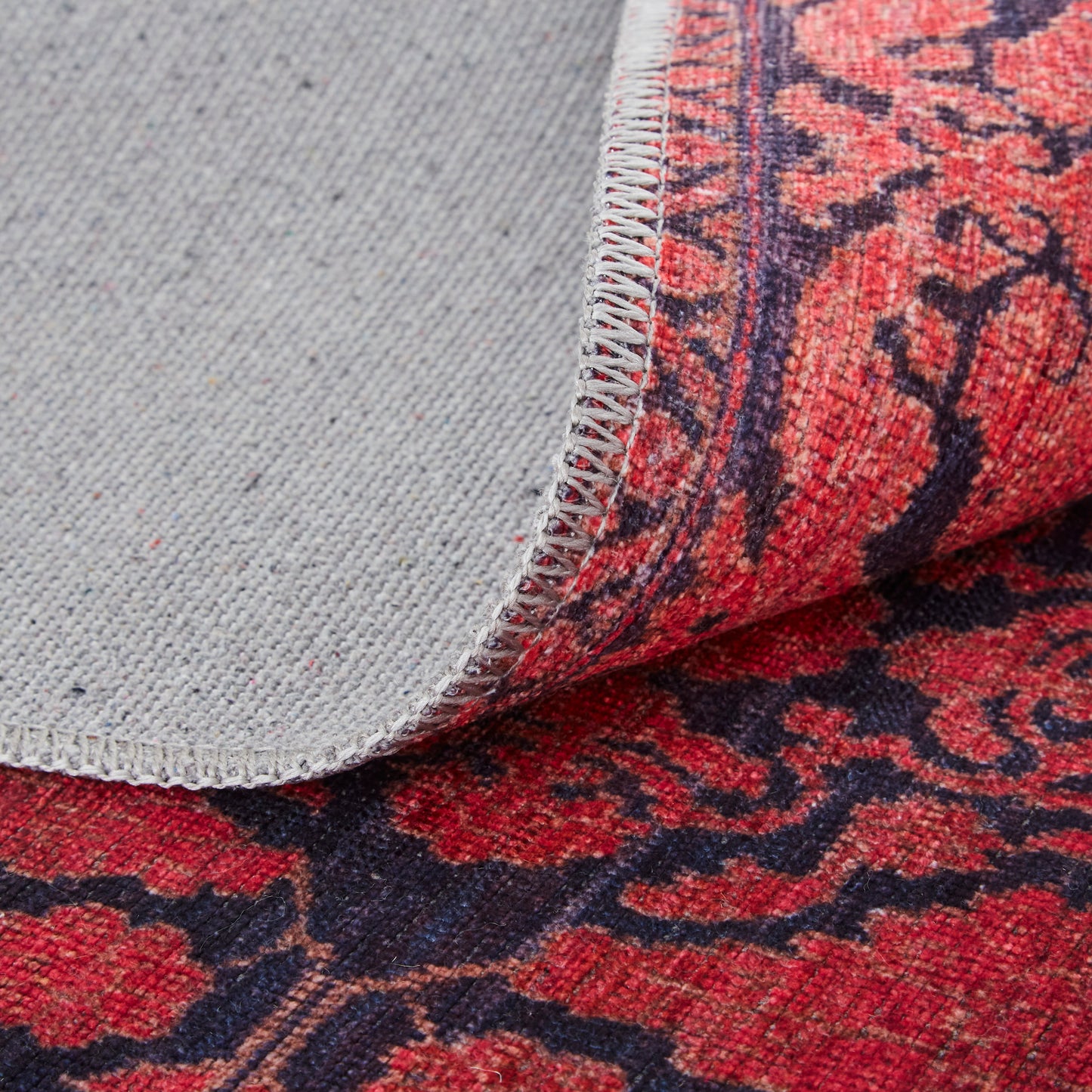 Voss Transitional/Cottage/Bohemian & Eclectic Trellis & Lattice/Distressed/Bordered Red/Black - Feizy Rug