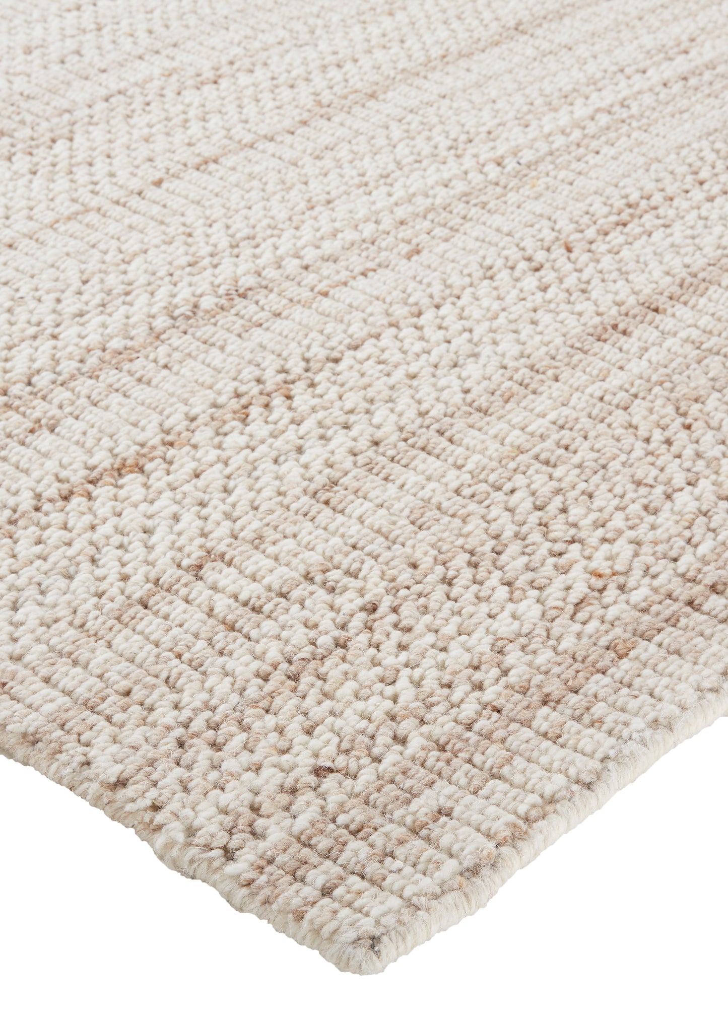 Keaton Transitional/Casual/Scandinavian Solid/Stripes Ivory - Feizy Rug