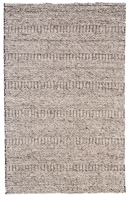 Berkeley Transitional/Scandinavian/Casual Geometric/Solid Ivory/Gray/Tan - Feizy Rug