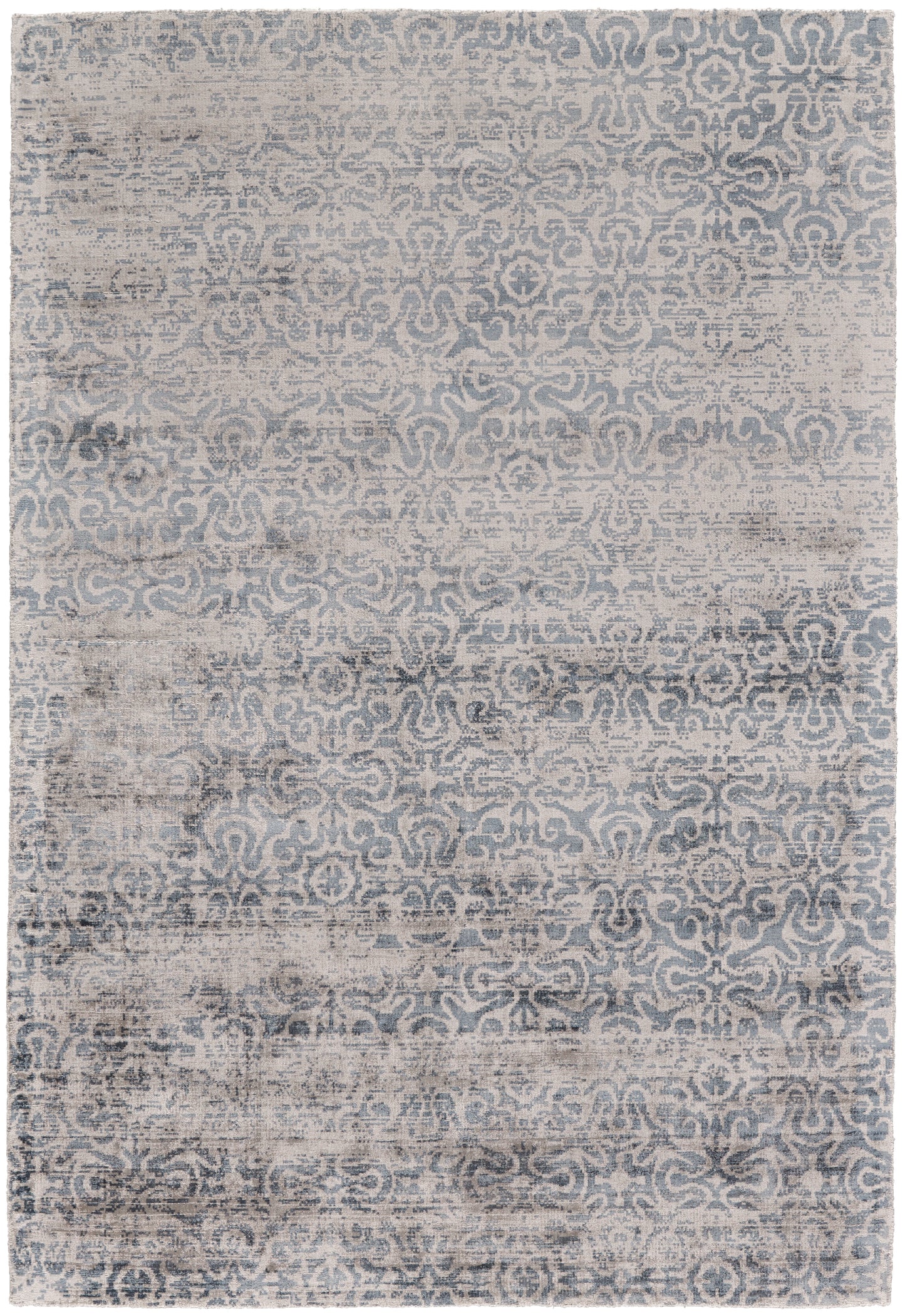 Nadia Transitional/Vintage Distressed Blue/Gray/Taupe - Feizy Rug