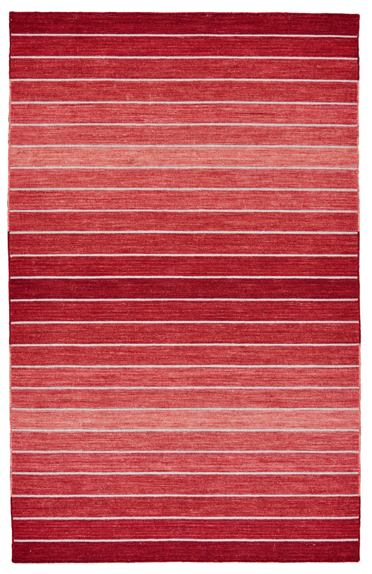 Santino Transitional/Casual/Nautical & Coastal Stripes Red - Feizy Rug