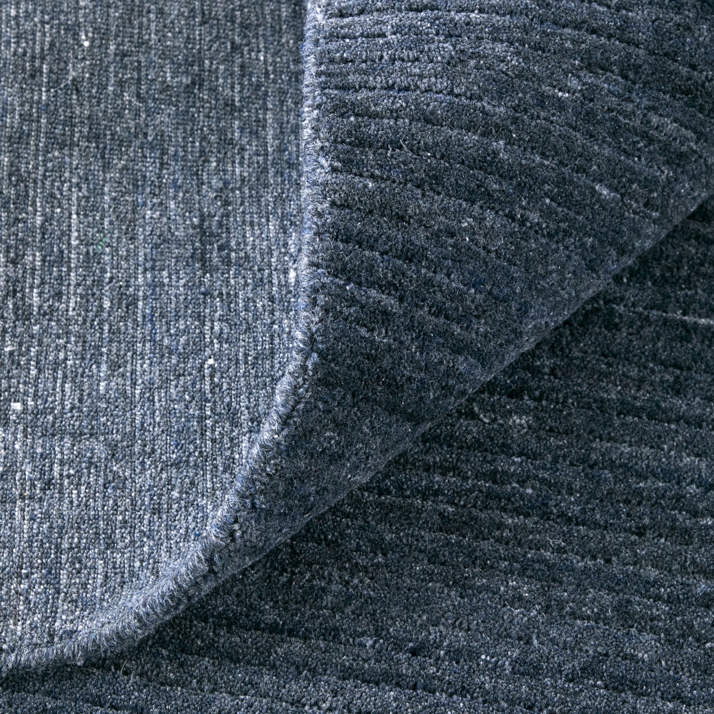 Lakewood Modern/Casual Solid/Distressed/Stripes Blue/Gray - Feizy Rug