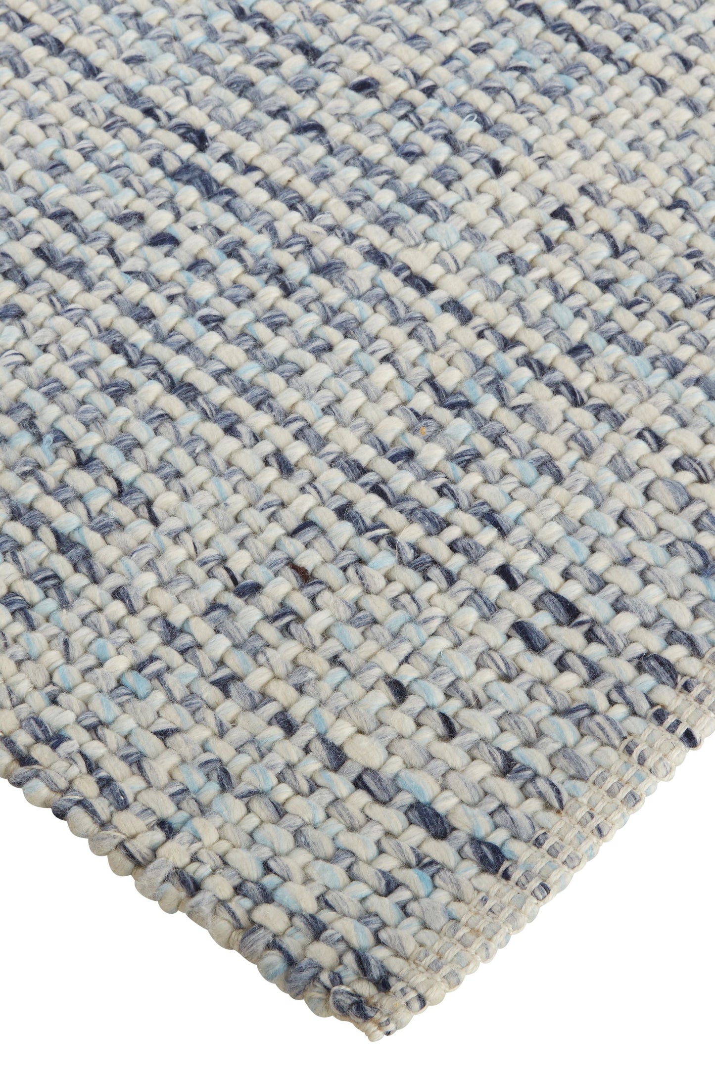 Naples Transitional/Casual/Nautical & Coastal Solid/Stripes Gray/Ivory/Blue - Feizy Rug