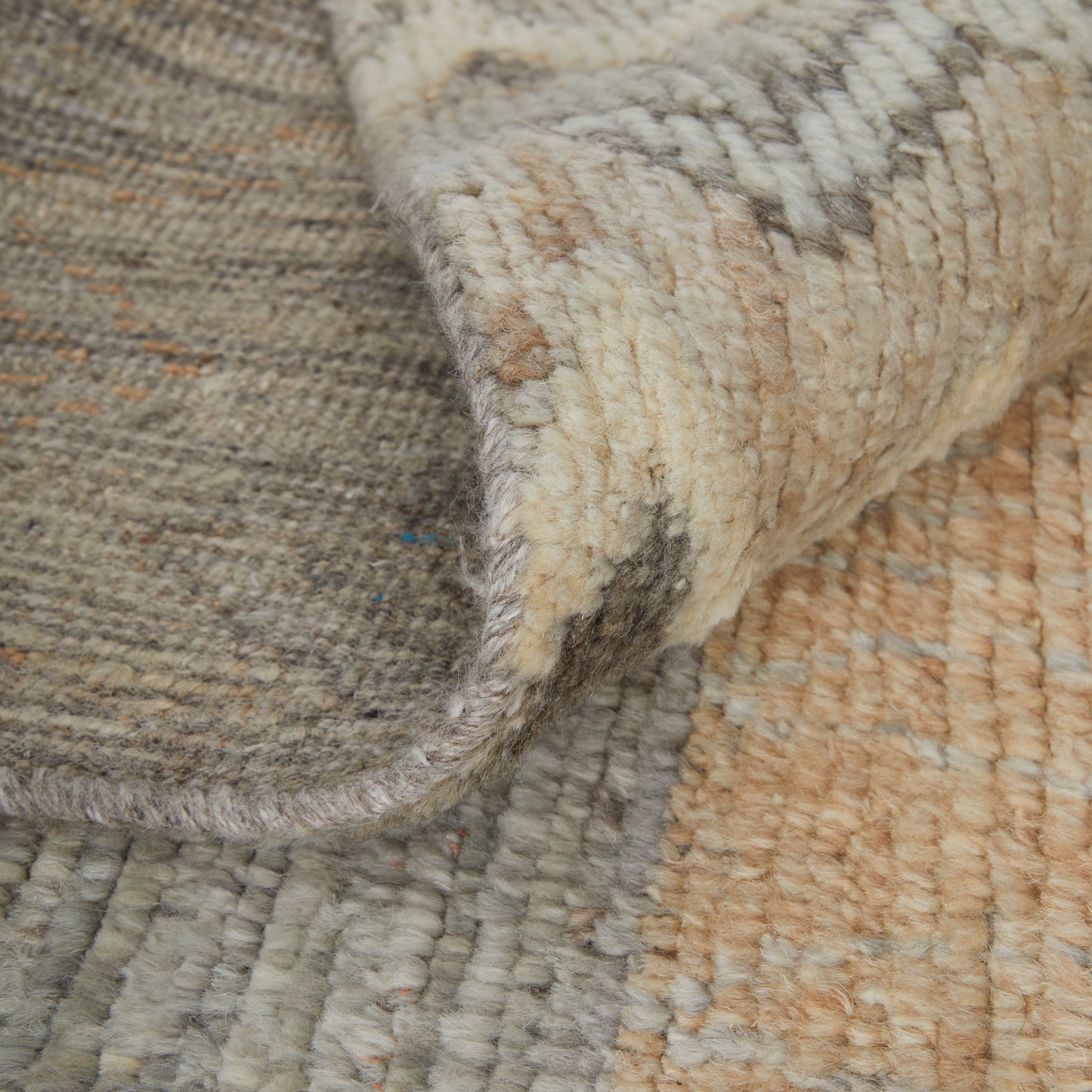 Kasbah Transitional/Bohemian & Eclectic/Country Moroccan/Diamond/Argyle Ivory/Gray/Orange - Feizy Rug