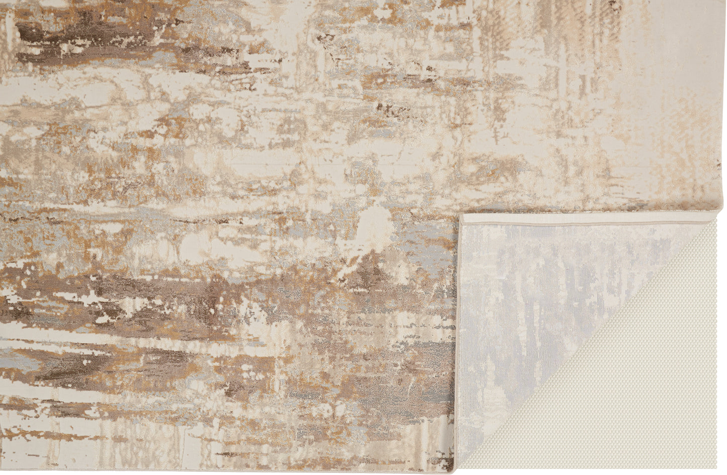 Parker Transitional/Casual Abstract Tan/Ivory/Gray - Feizy Rug