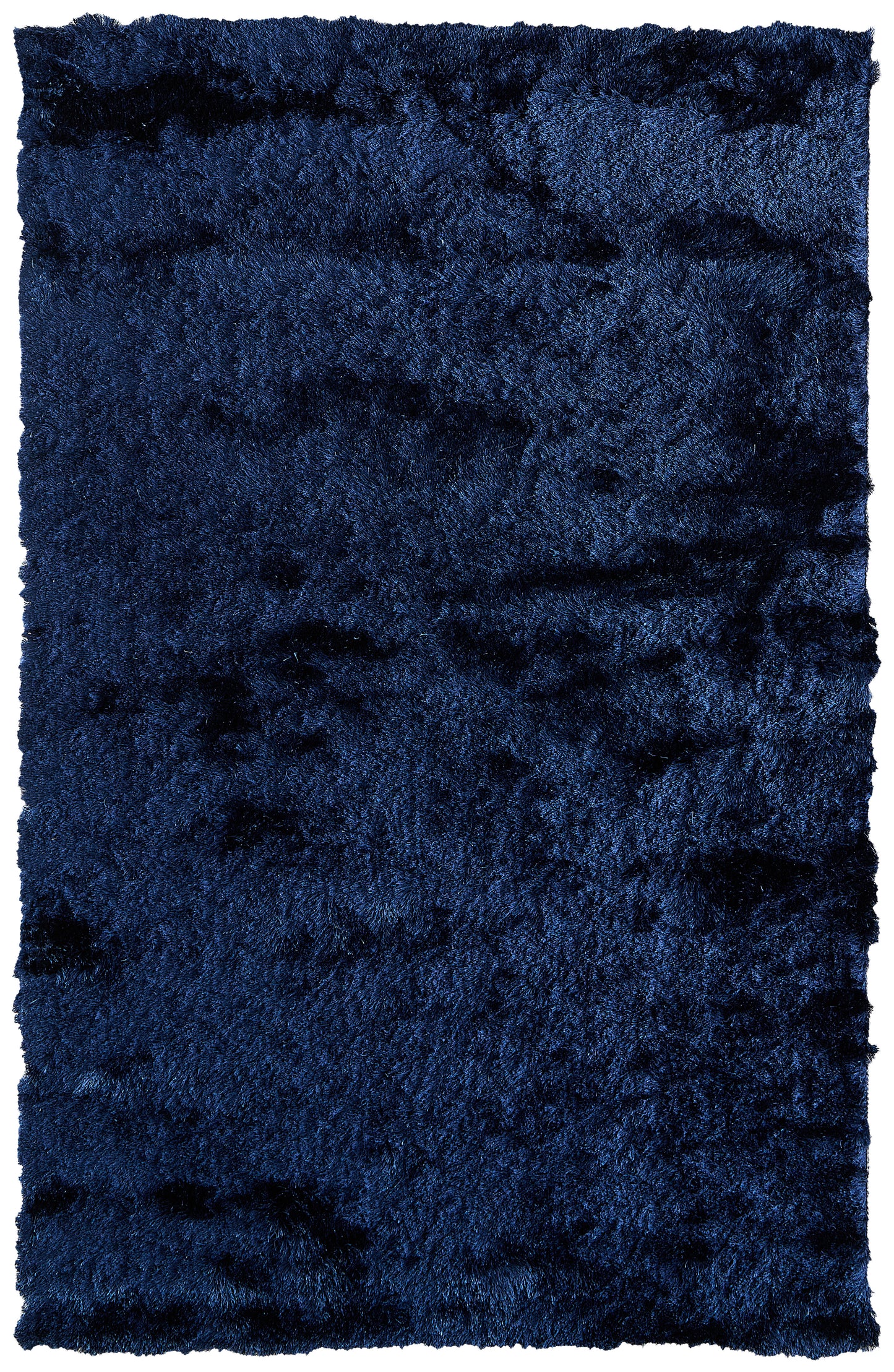 Indochine Modern/Luxury & Glam/Casual Solid Blue/Black - Feizy Rug