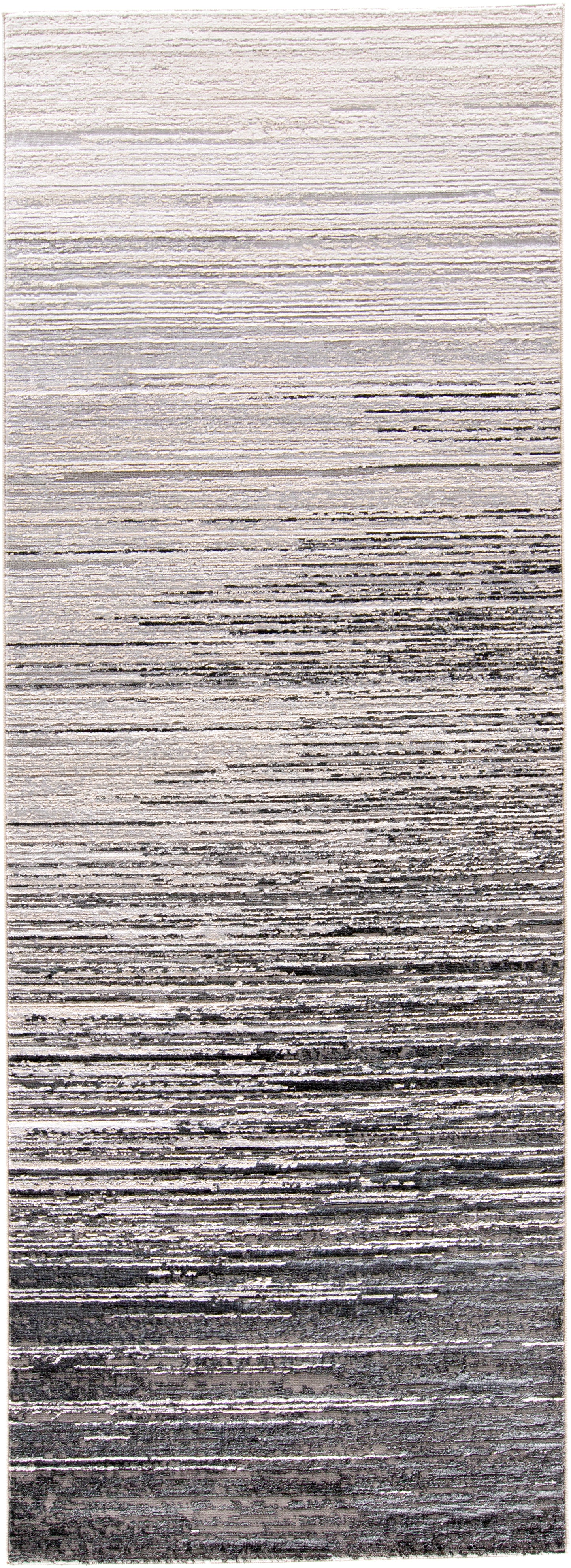 Micah Modern/Industrial Black/Gray Runner  Feizy Rugs Small Parcel,Feizy Rugs,Micah,Black/Gray,2'10" x 7'10",Runner,Polyester/Polypropylene,Modern/Industrial,Turkey