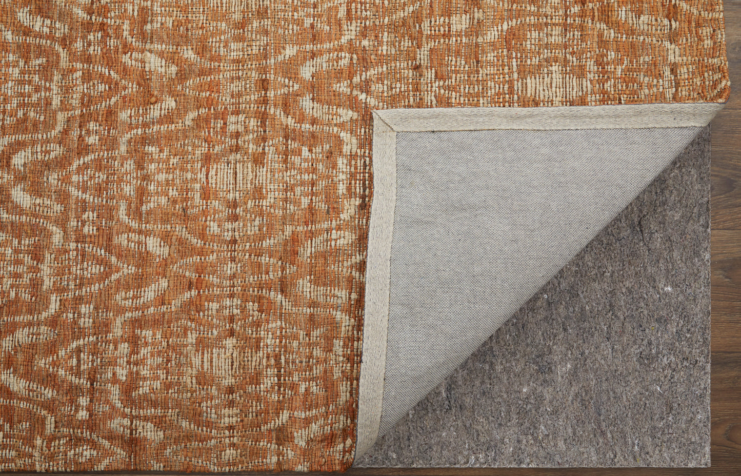 Lilliana Transitional/Farmhouse Geometric/Diamond Orange/Tan - Feizy Rug