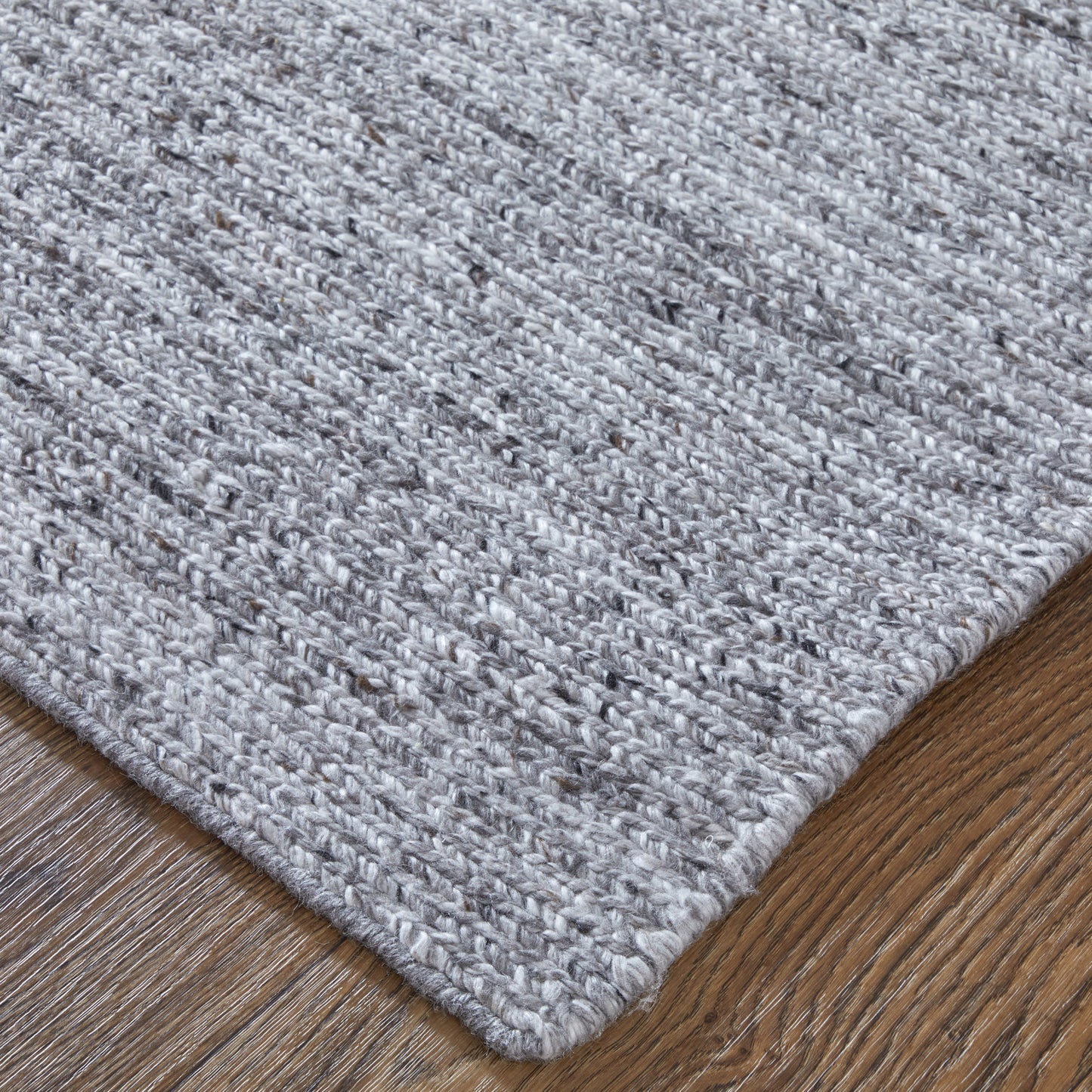Finley Modern/Casual Solid/Distressed Gray/Ivory - Feizy Rug
