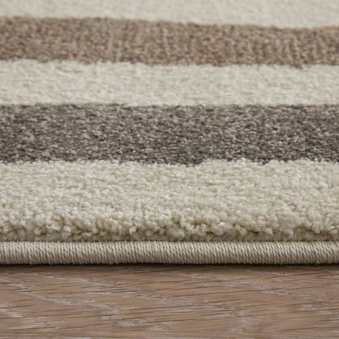 Eden Modern Abstract/Stripes Ivory/Brown/Blue - Feizy Rug
