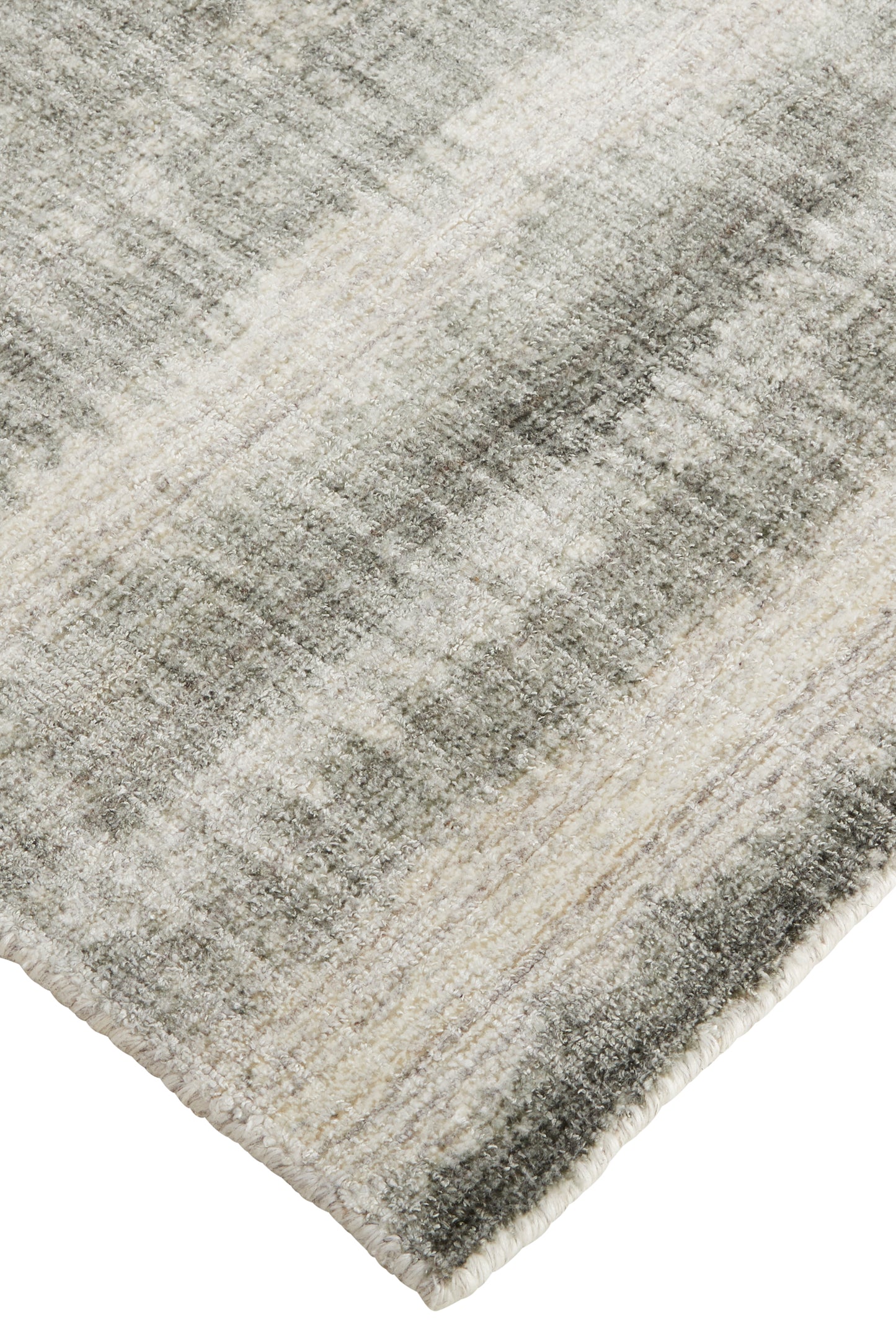 Mackay Transitional/Casual Stripes Ivory/Green - Feizy Rug