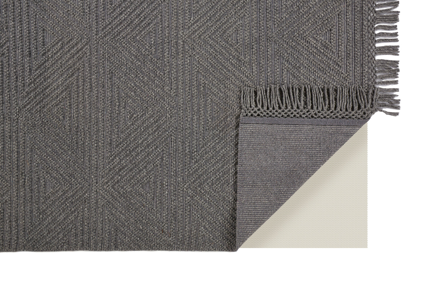 Phoenix Transitional/Farmhouse/Scandinavian Geometric/Solid Gray - Feizy Rug