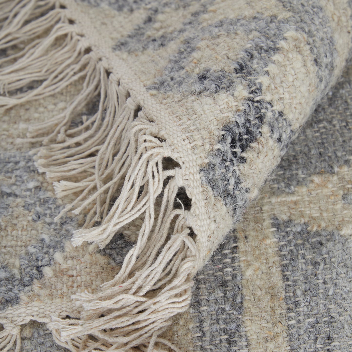 Savona Transitional/Bohemian & Eclectic/Casual Southwestern/Geometric Ivory/Gray/Blue - Feizy Rug