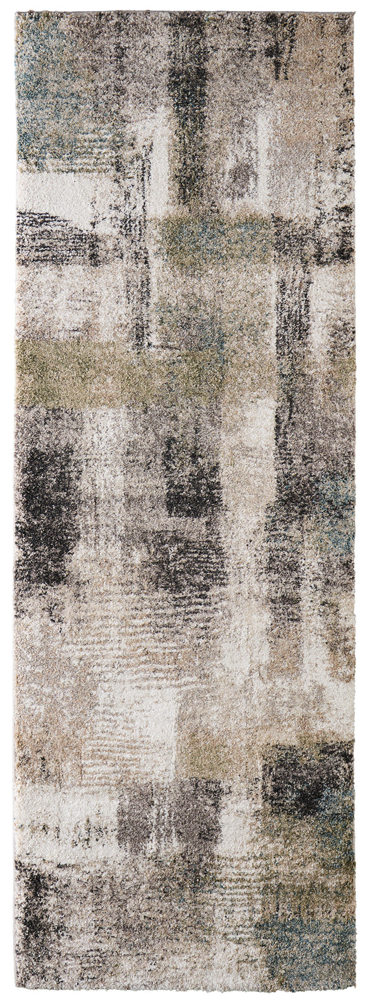 Skyview Modern/Industrial/Casual Gray/Taupe/Ivory Runner  Feizy Rugs Small Parcel,Feizy Rugs,Skyview,Gray/Taupe/Ivory,2'6" x 7'3",Runner,Polypropylene,Modern/Industrial/Casual,Turkey