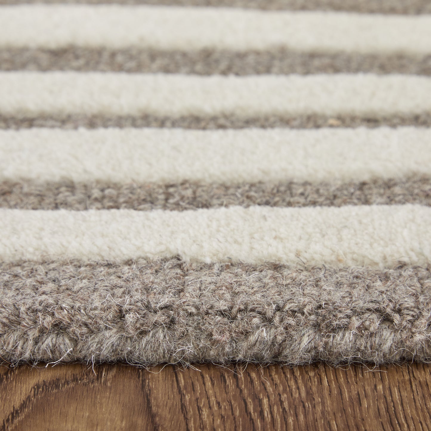 Kimball Transitional/Casual Abstract/Geometric Taupe/Ivory - Feizy Rug