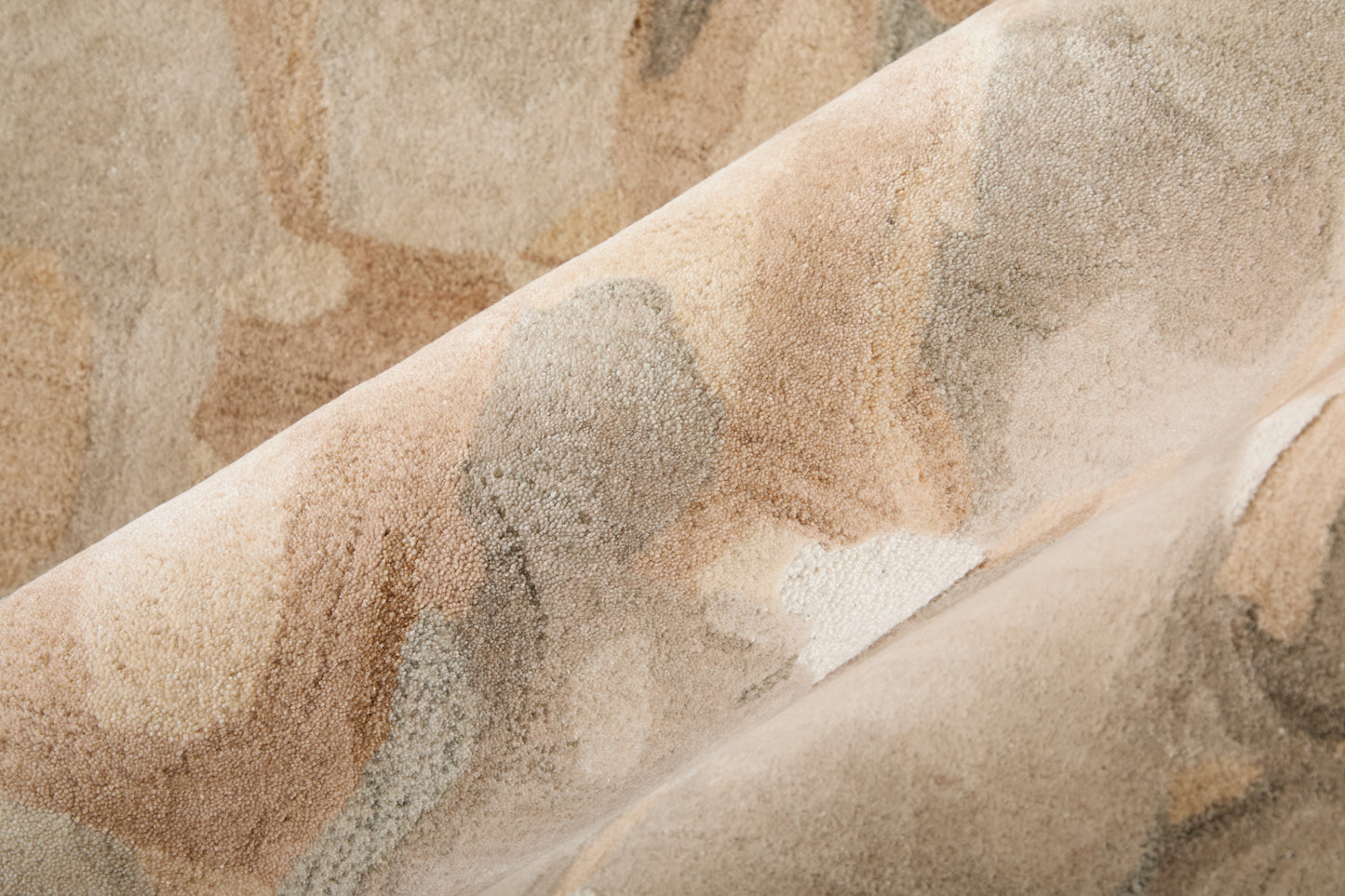 Kendall Modern/Bohemian & Eclectic Abstract/Watercolor Tan/Gray/Ivory - Feizy Rug