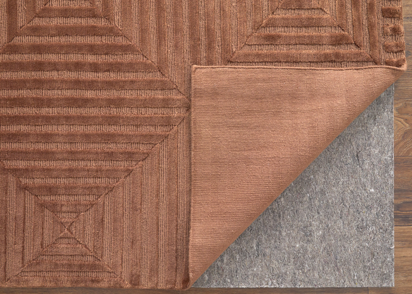 Channels Modern/Global Geometric Orange/Brown - Feizy Rug