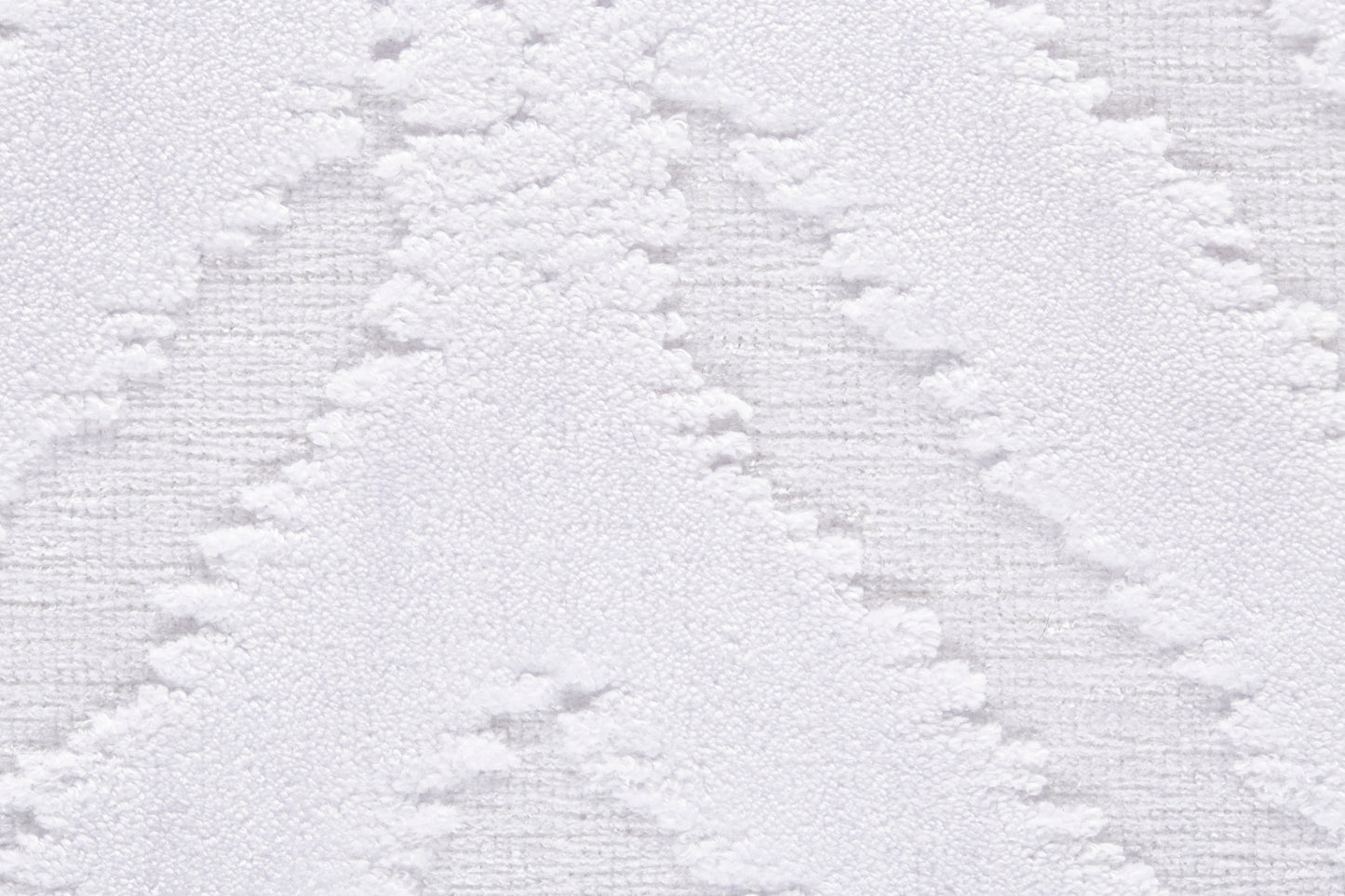 Saphir Mira Modern/Farmhouse/Scandinavian Solid/Diamond/Geometric White - Feizy Rug