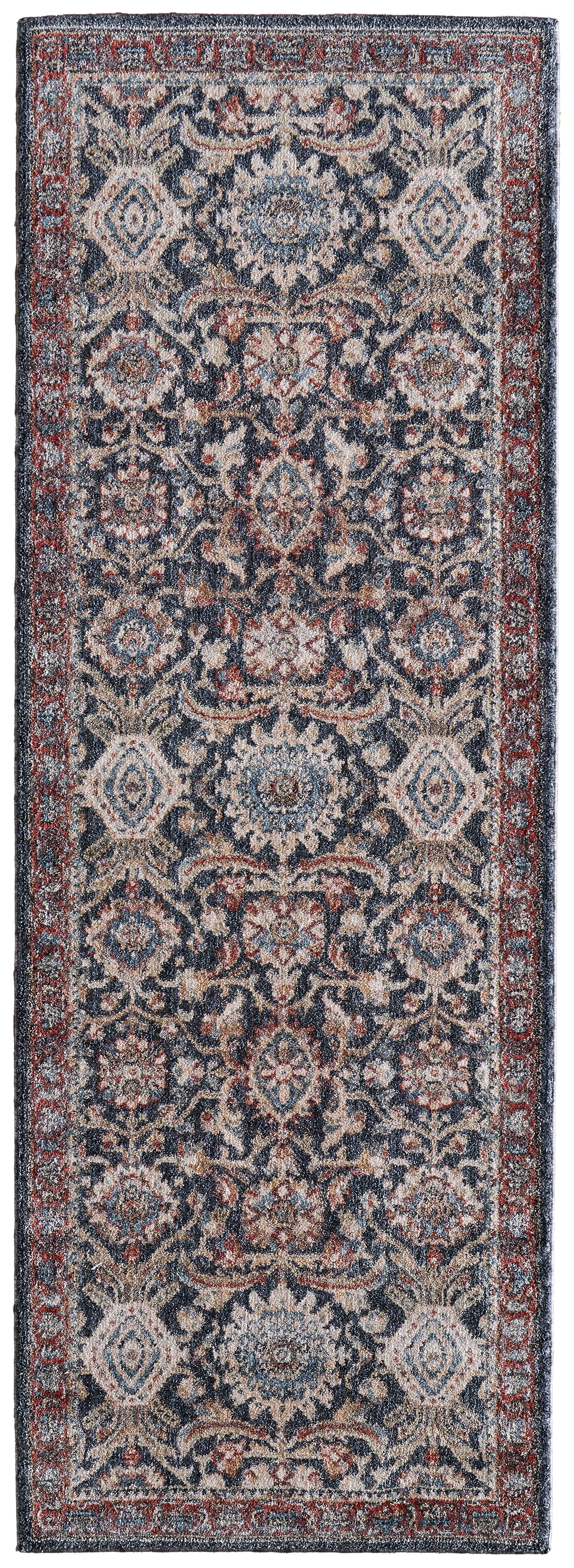 Pearson Traditional/Vintage Medallion/Floral & Botanical Blue/Red/Ivory - Feizy Rug