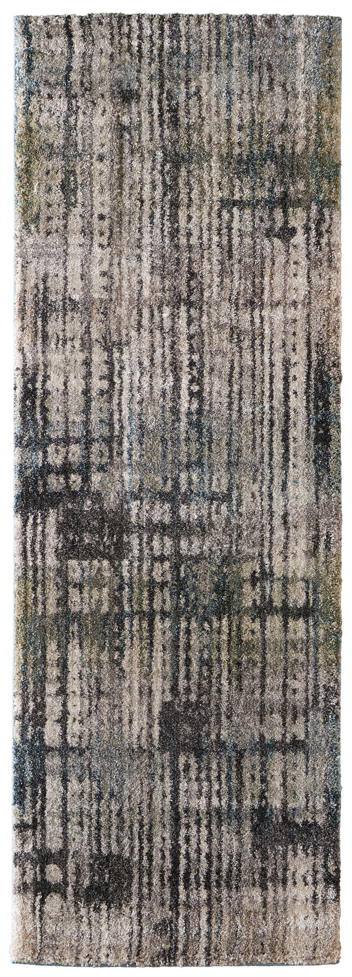 Skyview Modern/Industrial/Rustic Gray/Black/Ivory Runner  Feizy Rugs Small Parcel,Feizy Rugs,Skyview,Gray/Black/Ivory,2'6" x 7'3",Runner,Polypropylene,Modern/Industrial/Rustic,Turkey