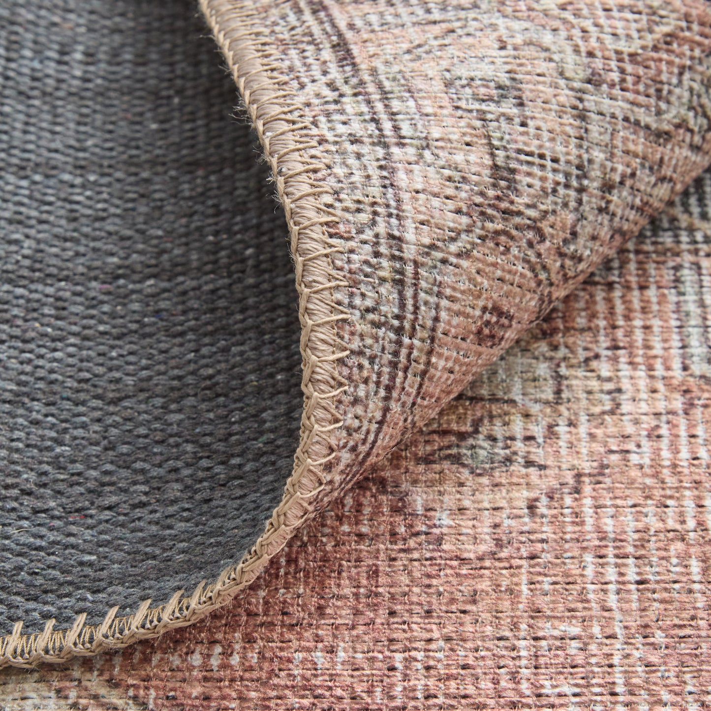Percy Transitional/Bohemian & Eclectic/Classic Medallion/Distressed/Persian Orange/Brown/Taupe - Feizy Rug