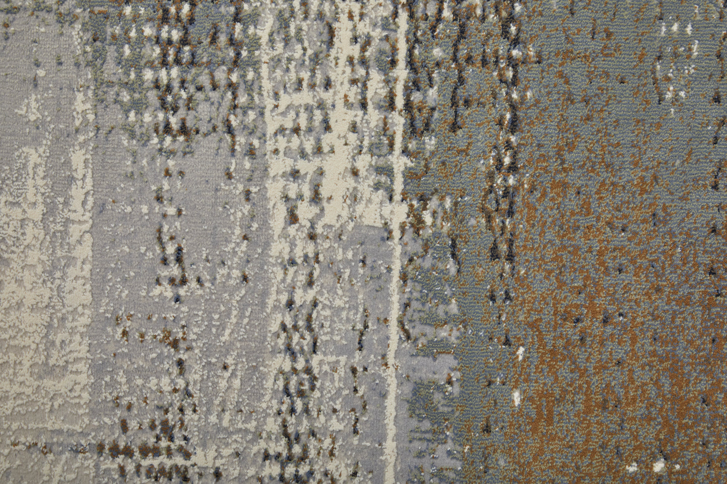 Clio Modern/Industrial/Bohemian & Eclectic Abstract Ivory/Gray/Brown - Feizy Rug