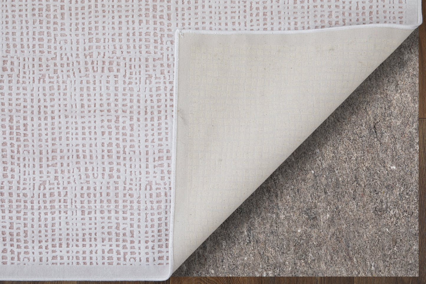 Saphir Mira Modern/Casual Abstract/Solid Pink/White - Feizy Rug