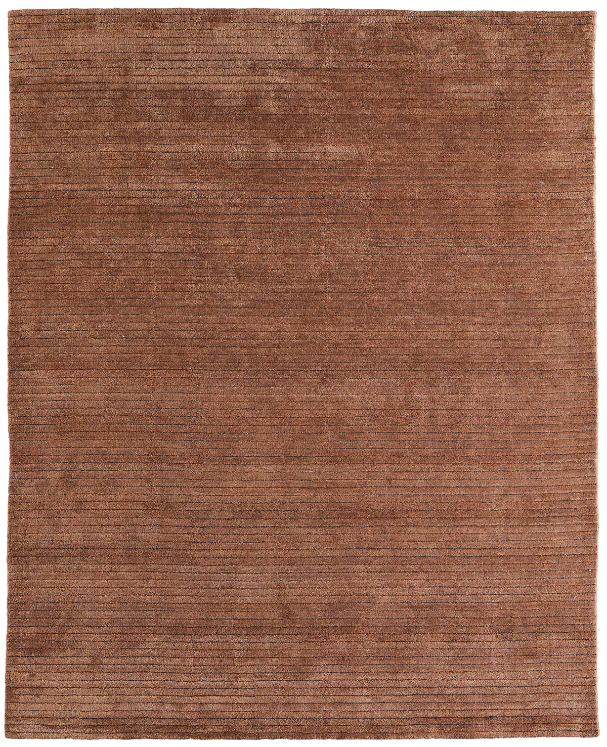 Cornerstone Modern/Casual Solid/Stripes Brown - Feizy Rug