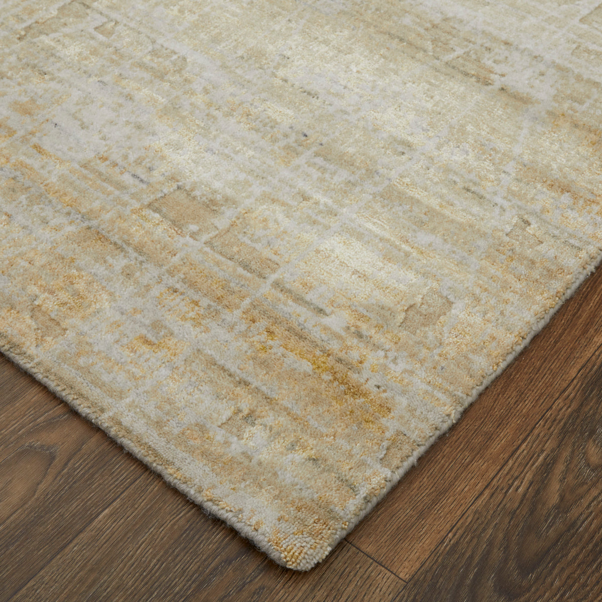 Eastfield Modern Abstract Yellow/Ivory/Gold 69FP - Feizy Rug