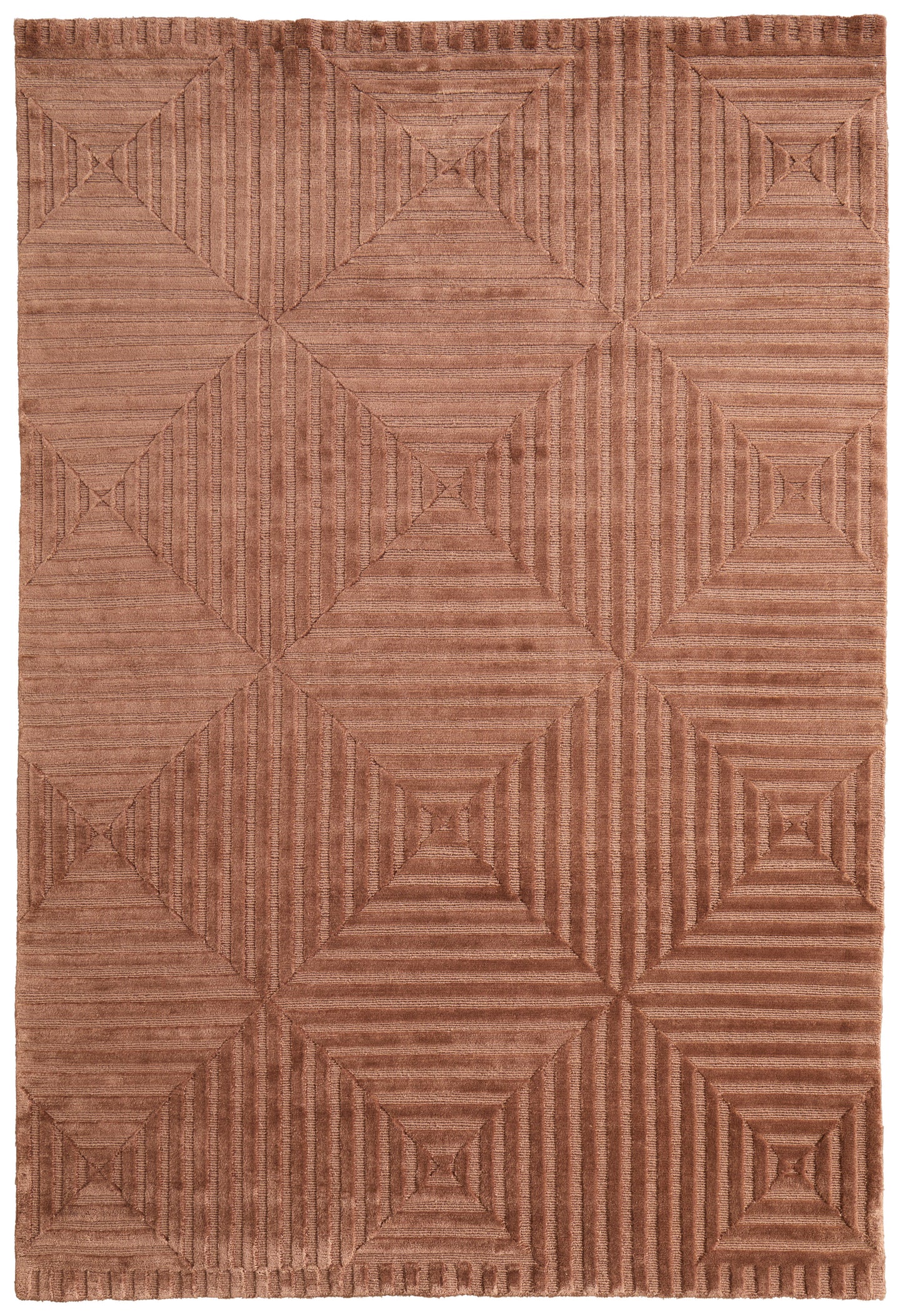 Channels Modern/Global Geometric Orange/Brown - Feizy Rug