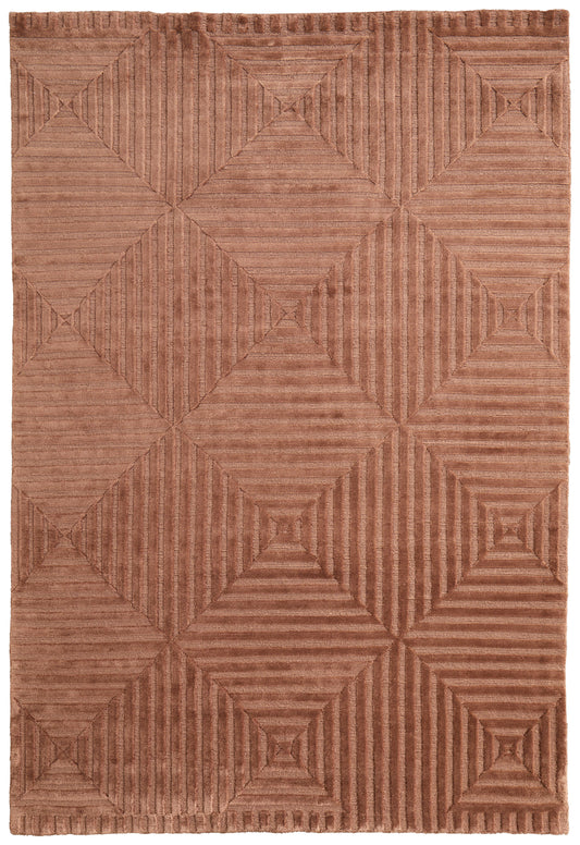 Channels Modern/Global Geometric Orange/Brown - Feizy Rug