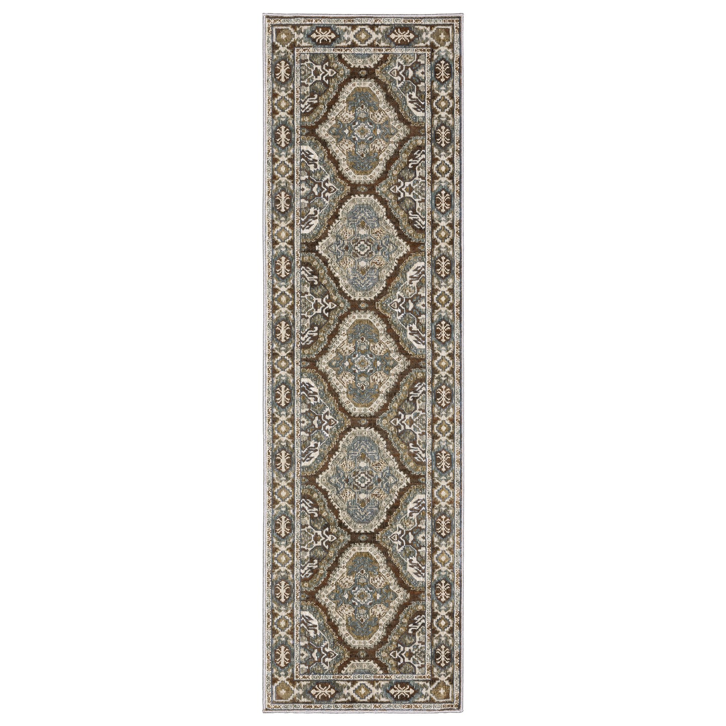 ELLINGTON ELL03 Rust Rug - ORIENTAL WEAVERS