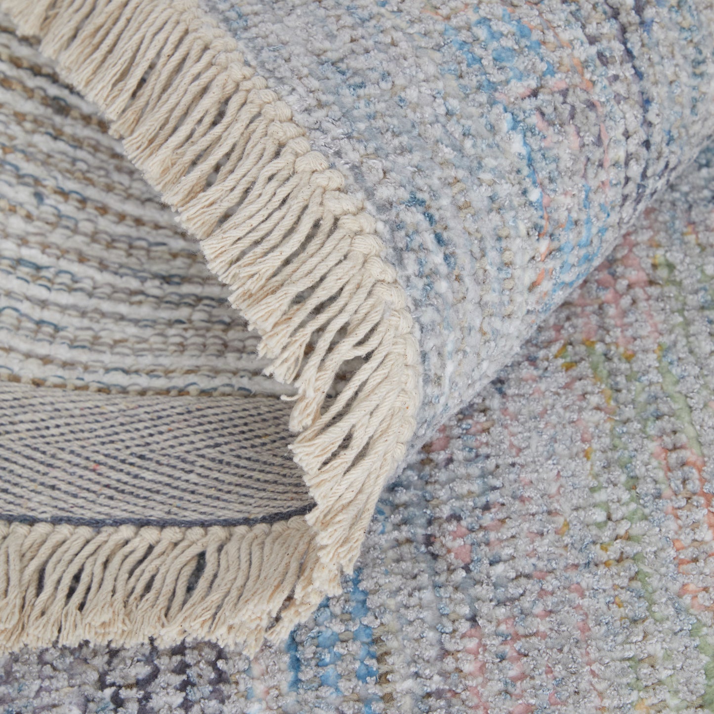 Caldwell Transitional/Bohemian & Eclectic/Global Blue/Yellow/Orange Area Rug