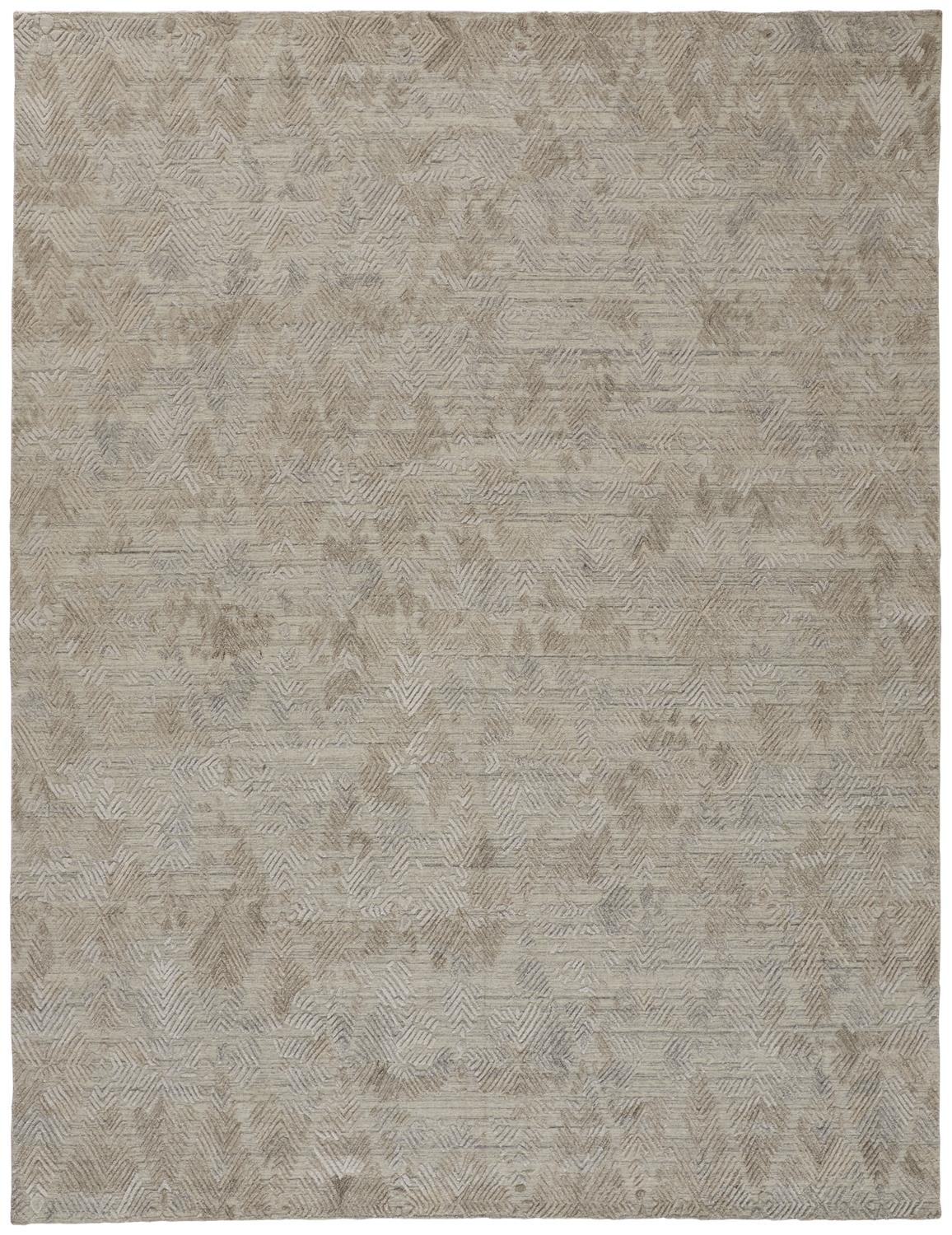 Elias Modern/Casual Gray/Taupe Accent Rug